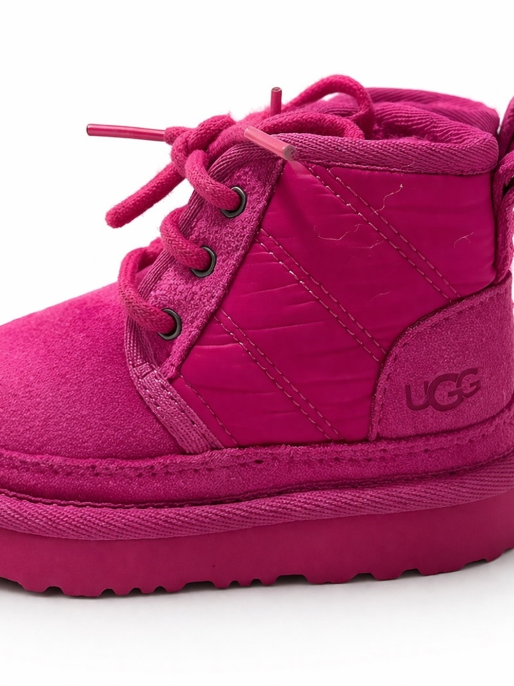 UGG Kids Hot Pink Lace-Up Boot